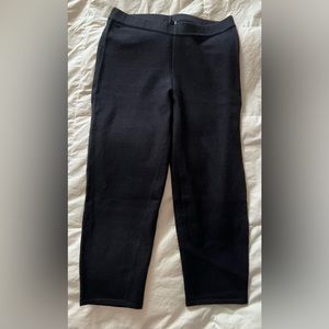 Magaschoni Black Cashmere Blend Cropped Leggings